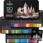 Castle Art Supplies 120 Buntstifte Set, Hochwertige Farbminen mit weichem Kern für Profi-