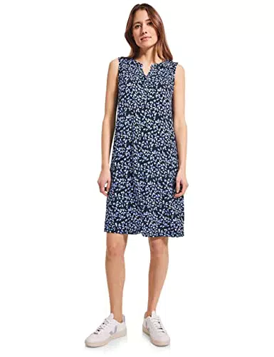 CECIL Damen B143550 Sommerkleid, deep Blue, M