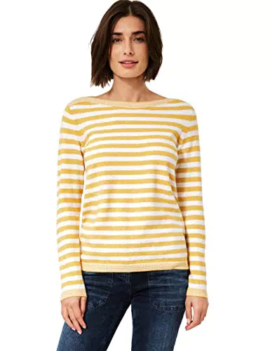 CECIL Damen B302100 Strickpullover, Curry Yellow, XXL