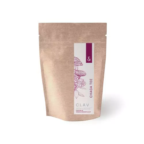 Chaga Tee mit Rhododendron - Kräutertee mit wertvollem Chaga Pilz Pulver aus Wildsammlung - von Hand gepflückt in Sibirien - Detox Tee für dein Wohlbefinden