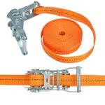 Charles Daily Spanngurte - Enorm Robuste Polymer Zurrgurte - Nach EN 12195-2 - 6m Lange Spanngurte mit Ratsche mit 2000kg Kapazität und 35mm Stärke für Motorrad