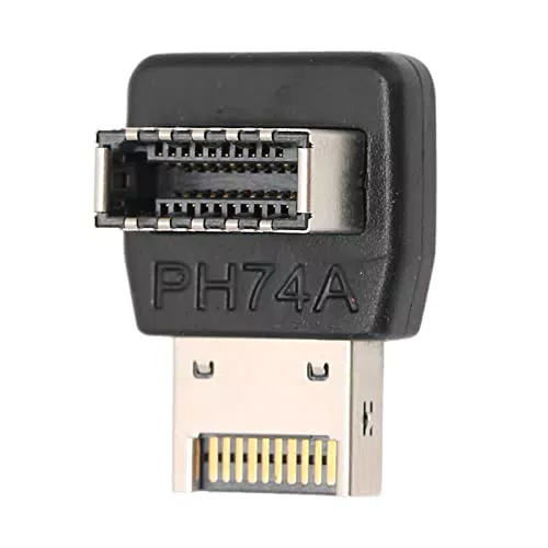ciciglow USB3.1 TYP E Adapter, 90 Grad USB Typ E Adapter Computer Motherboard Interner Anschlussadapter Unterstützt USB3.1/10G