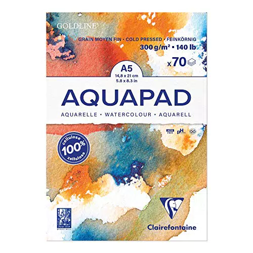 Clairefontaine 975720C - Aquarell Malblock Goldline