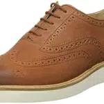 Clarks Damen Baille Brogue Mary Jane Schuh, Tan Leder