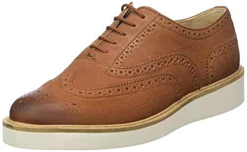 Clarks Damen Baille Brogue Mary Jane Schuh, Tan Leder