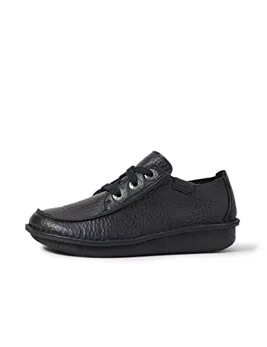 Clarks Damen Funny Dream Brogue, Schwarzes Leder
