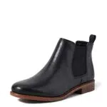 Clarks Damen Taylor Shine Chelsea Boots, Schwarzes Leder