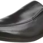Clarks Herren Howard Edge Slipper, Black Leather