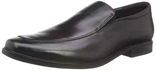 Clarks Herren Howard Edge Slipper, Black Leather