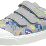 Clarks Jungen City Vibe K Sneaker, Grey Combi, Weit