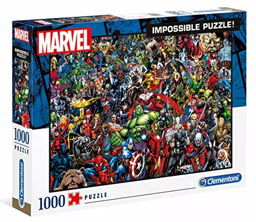 Clementoni 39411 Marvel Universe 1000 Teile, Impossible Puzzle