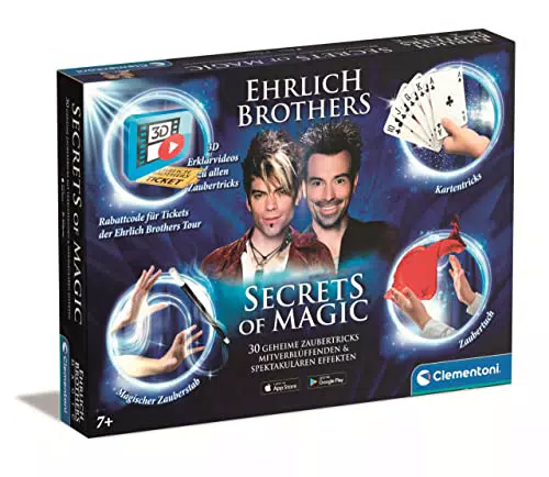 Clementoni 59312 Ehrlich Brothers Secrets of Magic, Zauberkasten für Kinder ab 7 Jahren