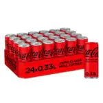 Coca-Cola Zero Sugar - koffeinhaltiges Erfrischungsgetränk mit originalem Coca-Cola Geschmack - null Zucker und ohne Kalorien - in stylischen Dosen