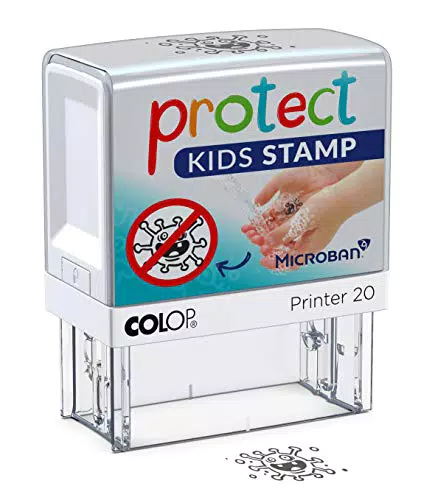 COLOP Protect Kids Stamp - Ein Stempel als Motivation zum Händewaschen. Englische Version