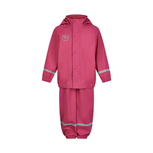 Color Kids Unisex Kinder Rain Set solid PU Regenjacke