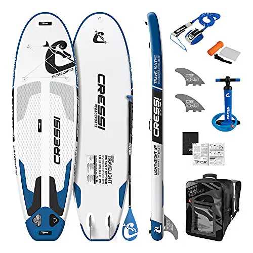 Cressi Unisex-Adult Travelight Isup Set 9'2'' Ultraleichtes aufblasbares Allround-SUP LWB-Technologie
