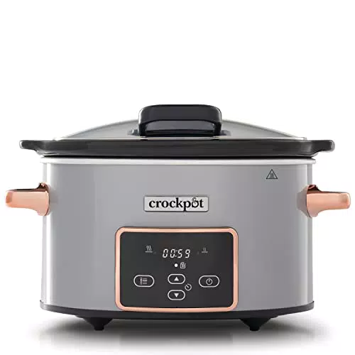 Crock-Pot Digital-Schongarer Slow Cooker mit Scharnierdeckel