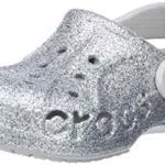 Crocs Baya Glitter Clog T Unisex Kinder, Silber, 8 UK Child