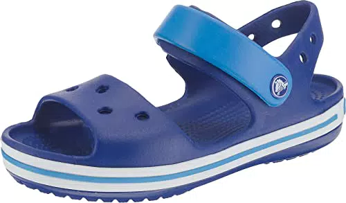 Crocs Crocband Sandalen Unisex Kindersandalen Leicht und mit sicherer Passform Cerulean Blue/Ocean Größe 22-23