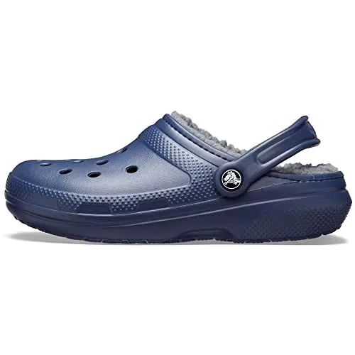 Crocs Unisex Classic Lined Clogs, Navy/Charcoal, 49/50 EU