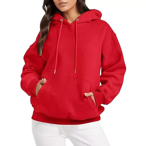 Damen Kapuzenpullover Hoodie Oversized Y2K Sweatshirt Farbvarianten Kapuzenjacke Kapuzenpulli mit Taschen und Kapuze Langarm Sweatjacke Sport Style Casual Fitness Training Oversized Herbst Winter