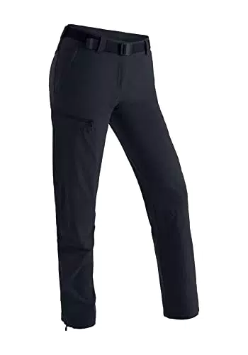 Damen Wanderhose Inara Slim, Schwarz, 46