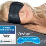 daydream Schlafmaske Frauen & Herren inkl. gratis Kühlkissen - Testsieger - Schlafbrille - Augenmaske
