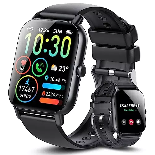 Ddidbi Smartwatch für Herren, Damen, mit Anruf, 4, 6 cm Smartwatch mit 112 Sportmodi