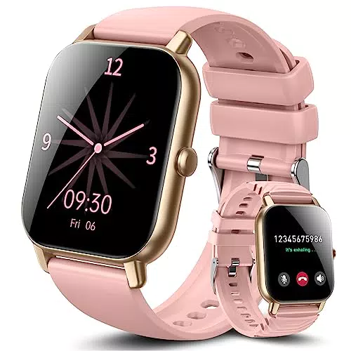 Ddidbi Smartwatch Damen mit Telefonfunktion, 1.85" Zoll Touchscreen Fitnessuhr