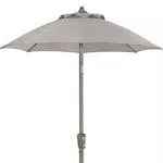 Dehner Sonnenschirm Vido, Ø 150 cm, Höhe 223 cm, Aluminium/Polyester