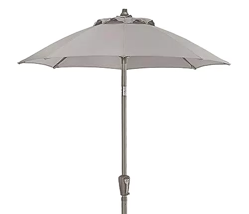 Dehner Sonnenschirm Vido, Ø 150 cm, Höhe 223 cm, Aluminium/Polyester
