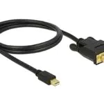 Delock Kabel mini DisplayPort 1.1 Stecker > DVI 24+1 Stecker Videokabel-Adapter 1 m