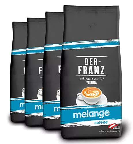 DER-FRANZ Melange Kaffee, Intensität 3/5, 100% Arabica
