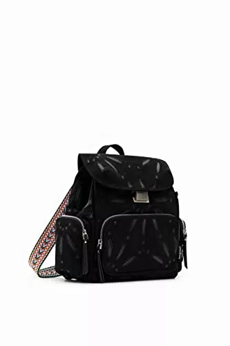 Desigual Damen Back_ BACK SUMMER DANDELION HA 2000, Schwarz