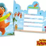 DH-Konzept: 8 Einladungskarten * DER KLEINE Drache Kokosnuss * für Kinderparty und Kindergeburtstag