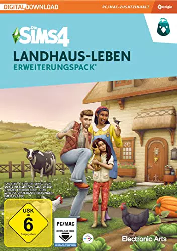 Die Sims 4 Landhaus-Leben Erweiterungs-Pack PCWin-DLC |PC Download Origin Code |Deutsch