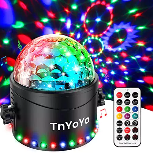 Discokugel, TnYoYo Discokugel LED Party Lampe Musikgesteuert Disco Lichteffekt
