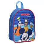 Disney Kinderrucksack - Mickey Mouse, Donald Duck, Goofy und Pluto - Blau