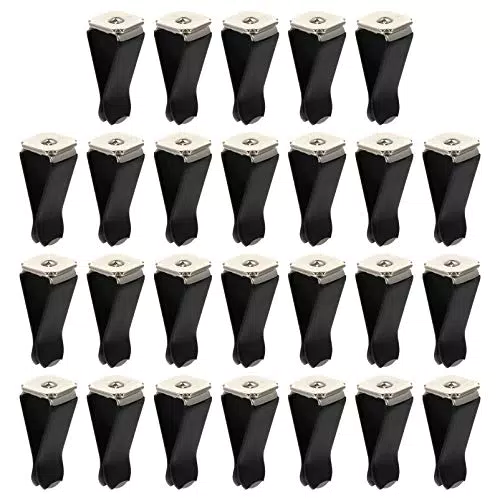 DOITOOL 40Pcs Quadratischen Kopf Auto Air Vent Clips Auto Klimaanlage Clips Auto Steckdose Parfüm Clips Dekorative Lufterfrischer Clips für Auto Air Vent Dekoration Schwarz