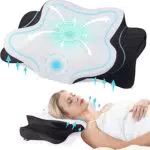 DONAMA Orthopädisches Kissen Ergonomisches Nackenstützkissen aus Memory Foam & Nackenkissen für optimale Unterstützung Kopfkissen für Seiten Rücken & Bauchschläfer