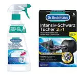 Dr. Beckmann Sprüh-Stärke mit Bügelhilfe, 500 ml & Intensiv-Schwarz Tücher