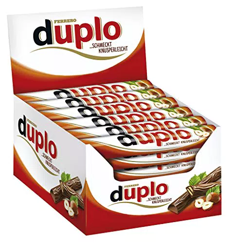duplo - 40 Einzelriegel, einzeln verpackte Schokoriegel