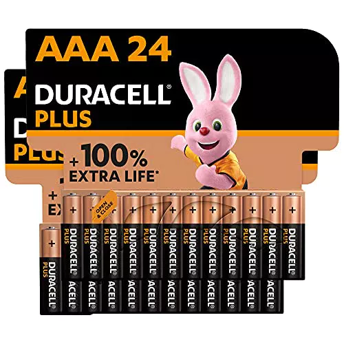 Duracell Plus AAA Micro Alkaline-Batterien, 1.5V LR03 MN2400