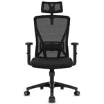 Durrafy Bürostuhl Ergonomisch, Bürostuhl, Schreibtischstuhl mit Verstellbarer Kopfstütze
