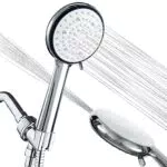 Duschkopf Wassersparend, Wassersparender Duschbrause Dusche Brausekopf mit 6 Funktionen Sparduschkopf