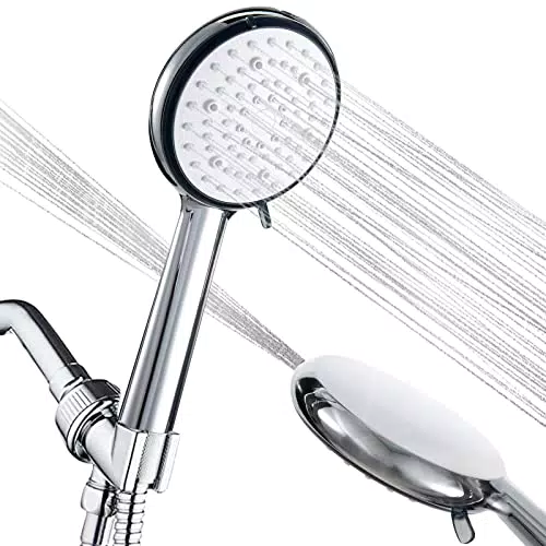 Duschkopf Wassersparend, Wassersparender Duschbrause Dusche Brausekopf mit 6 Funktionen Sparduschkopf