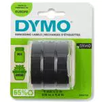 DYMO Original Prägeband, 3D weiß auf schwarz, 9 mm x 3 m