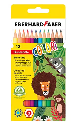 Eberhard Faber 514812 - Colori Buntstifte, hexagonale Form