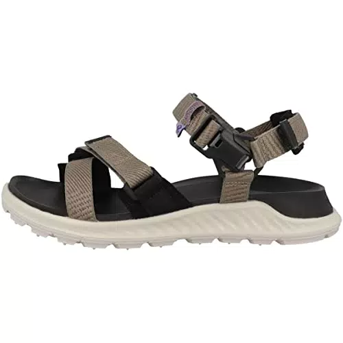 ECCO Damen EXOWRAP W 3S TEX Sandal, Moon Rock/Taupe