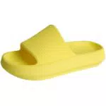 EDOSIR Badelatschen Kinder Mädchen Wolken Schlappen Jungen Badeschuhe Strand Sommer Badeschlappen Dusch Pantoletten EU32 Gelb